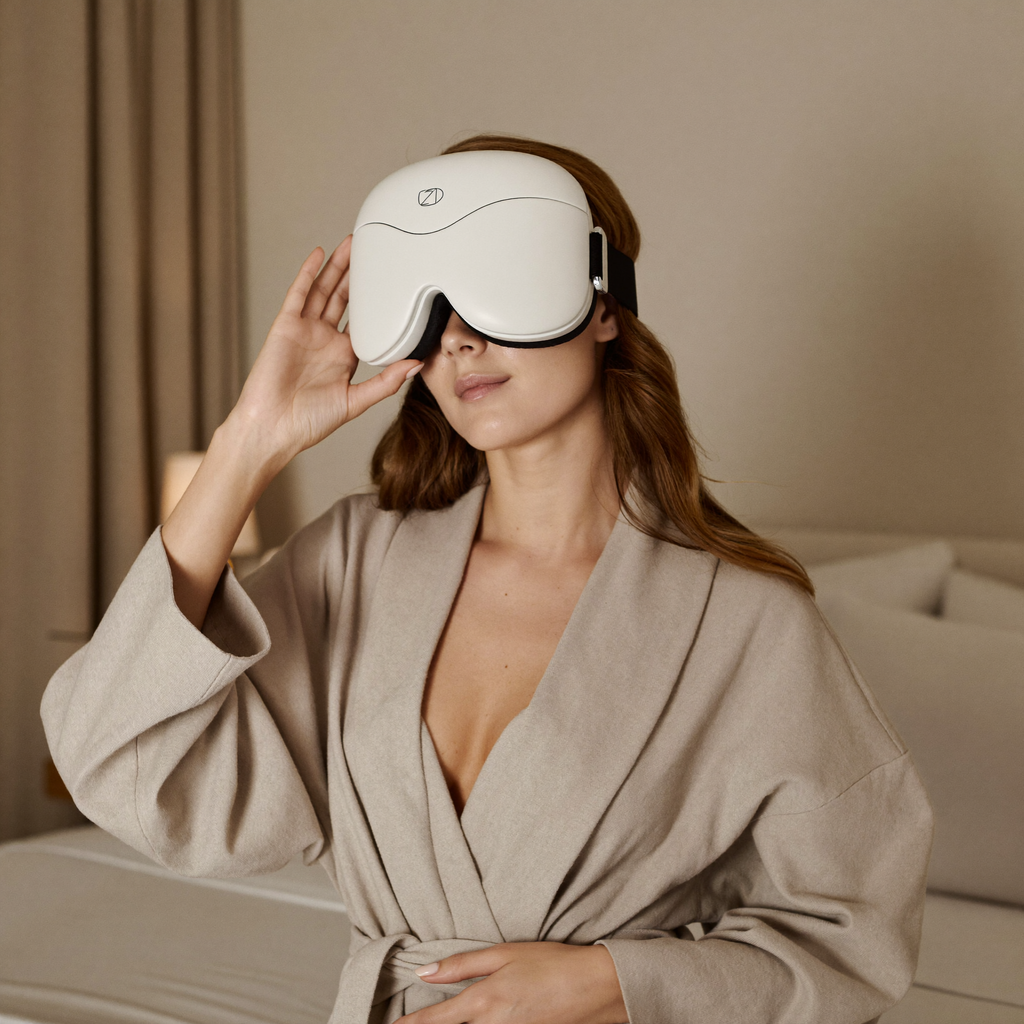 Foldable Eye Air Pressure Massager Airbag Vibration Massage Hot Compress Bluetooth Music Relieve Eye Dry Fatigue Smart Glasses